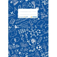 Lot de 10 : 'HERMA"schooly Doo Protege-cahier plastique DIN A5, a motifs, 1piece bleu