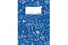 Lot de 10 : 'HERMA"schooly Doo Protege-cahier plastique DIN A5, a motifs, 1piece bleu