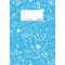 Lot de 10 : 'HERMA"schooly Doo Protege-cahier plastique DIN A5, a motifs, 1piece 5, gemustert, 1 Stuck bleu clair