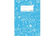 Lot de 10 : 'HERMA"schooly Doo Protege-cahier plastique DIN A5, a motifs, 1piece 5, gemustert, 1 Stuck bleu clair