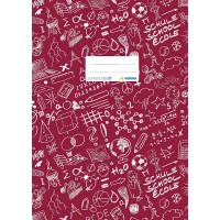 Lot de 10 : Protege-cahier «Schoolydoo» de Herma - En plastique - Format A4 - a€ motifs - 1piece 4, gemustert, 1 Stuck rouge bor