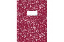 Lot de 10 : Protege-cahier «Schoolydoo» de Herma - En plastique - Format A4 - a€ motifs - 1piece 4, gemustert, 1 Stuck rouge bor