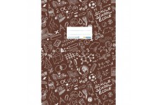Lot de 10 : Protege-cahier «Schoolydoo» de Herma - En plastique - Format A4 - a€ motifs - 1piece 4, gemustert, 1 Stuck marron