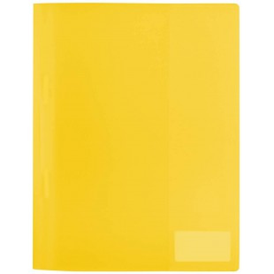 HERMA 19487 - Pochette A4 translucide en film polypropylene stable avec etiquette et pochette d'insertion Format A4 jaune