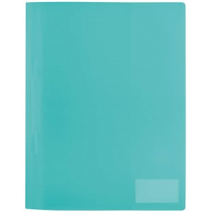 HERMA 19487 - Pochette A4 translucide en film polypropylene stable avec etiquette et pochette d'insertion Format A4 Turquoise.