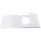 HERMA Chemises a elastique Translucide en Blanc, A4, plastique robuste, avec 3 rabats interieurs, 1 portee de chemis
