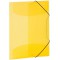 Herma - 19502 Chemise avec en caoutchouc Chemise, plastique, 1 piece, clair Format A4 jaune