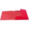 HERMA Chemises a elastique Translucide en Rouge, A4, plastique robuste, avec 3 rabats interieurs, 1 portee de chemis
