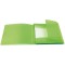 HERMA Chemises a elastique Translucide en Vert, A4, plastique robuste, avec 3 rabats interieurs, 1 portee de chemise