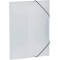 HERMA Chemises a elastique Translucide en Blanc, A3, plastique robuste, avec 3 rabats interieurs, 1 portee de chemis