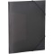HERMA Chemises a elastique Translucide en Noir, A3, plastique robuste, avec 3 rabats interieurs, 1 portee de chemise