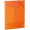 HERMA Chemises a elastique Translucide en Orange, A3, plastique robuste, avec 3 rabats interieurs, 1 portee de chemi