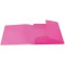 HERMA Chemises a elastique Translucide en Rose fonce, A3, plastique robuste, avec 3 rabats interieurs, 1 portee de c