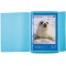 HERMA Chemises a elastique Translucide en Bleu, A3, plastique robuste, avec 3 rabats interieurs, 1 portee de chemise