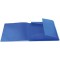 HERMA Chemises a elastique Translucide en Bleu fonce, A3, plastique robuste, avec 3 rabats interieurs, 1 portee de c