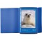 HERMA Chemises a elastique Translucide en Bleu fonce, A3, plastique robuste, avec 3 rabats interieurs, 1 portee de c