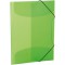 HERMA Chemises a elastique Translucide en Vert, A3, plastique robuste, avec 3 rabats interieurs, 1 portee de chemise