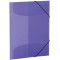 HERMA Chemises a elastique Translucide en Violet, A3, plastique robuste, avec 3 rabats interieurs, 1 portee de chemi
