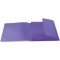 HERMA Chemises a elastique Translucide en Violet, A3, plastique robuste, avec 3 rabats interieurs, 1 portee de chemi