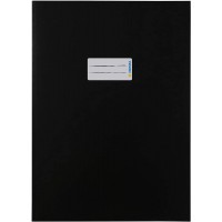 Lot de 10 : HERMA 19745 Protege-cahier A4 avec etiquette d'etiquetage, papier robuste et extra resistant, protege-cahiers pour c