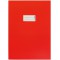 HERMA 19748 carnet de notes format A4 avec etiquette, en carton robuste et extra fort, protege-cahier pour cahier scolaire, roug