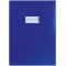 HERMA 19751 carnet de notes format A4 avec etiquette, en carton robuste et extra fort, protege-cahier pour cahier scolaire, bleu