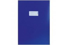 HERMA 19751 carnet de notes format A4 avec etiquette, en carton robuste et extra fort, protege-cahier pour cahier scolaire, bleu