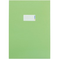 HERMA 19752 Protege-cahier en carton DIN A4 avec champ d'inscription en papier solide et extra resistant Vert clair