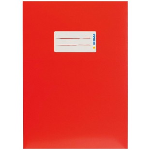 HERMA 19762 couverture de papier a  lettre DIN A5 avec etiquette d'etiquetage, en carton solide et extra fort, protege-cahier po