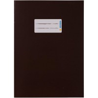 Lot de 10 : Herma 19768 Protege-cahiers en carton DIN A5 avec etiquette d'inscription, en papier solide et extra resistant, pour