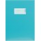 HERMA 19769 Protege-cahier en carton DIN A5 avec champ d'inscription en papier solide et extra resistant Turquoise