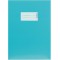 HERMA 19769 Protege-cahier en carton DIN A5 avec champ d'inscription en papier solide et extra resistant Turquoise