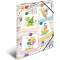 HERMA 19796 - Pochette en carton resistant avec rabats interieurs a motifs, avec fermeture elastique