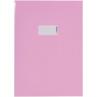 Lot de 10 : HERMA 19805 Protege-cahier A4 avec etiquette d'etiquetage Papier robuste et extra resistant Rose