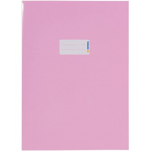 Lot de 10 : HERMA 19805 Protege-cahier A4 avec etiquette d'etiquetage Papier robuste et extra resistant Rose