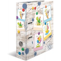 HERMA Motif Classeur a  Levier A4 ecole maternelle Amis de Sable box, Dos de 7 cm, en Carton robuste, imprime entierement a  l'e