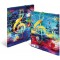 Herma 19835 ArtLine Music Porte-documents DIN A4 en plastique solide avec rabats interieurs imprimes, elastique a  serrer, 1 por