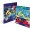 Herma 19858 ArtLine Music Porte-documents DIN A3 en plastique solide avec rabats interieurs imprimes, elastique a  serrer, 1 por