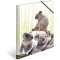 Herma 19958 Porte-documents format A4 animaux exotiques en plastique solide avec rabats interieurs imprimes, reliure elastique, 