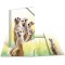 Herma 19961 Porte-documents DIN A4 Animaux exotiques en plastique solide avec rabats interieurs imprimes, reliure elastique, cla