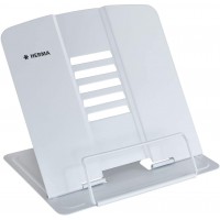 HERMA Support de lecture en metal (19,8 x 22,2 x 3,3 cm plie) reglable sur 5 niveaux, antiderapant, support de livre pour l'ecol