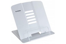 HERMA Support de lecture en metal (19,8 x 22,2 x 3,3 cm plie) reglable sur 5 niveaux, antiderapant, support de livre pour l'ecol