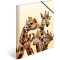 HERMA Chemises a  elastique Animaux exotiques avec motif Amis de girafes, A4, plastique robuste, avec impression interieure, 1 p