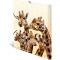 HERMA Chemises a  elastique Animaux exotiques avec motif Amis de girafes, A4, plastique robuste, avec impression interieure, 1 p