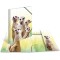 Herma 19971 Porte-documents DIN A3 Motif poupee de suricate en plastique solide avec rabats interieurs imprimes, reliure elastiq