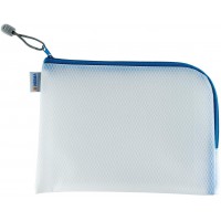 HERMA 20009 Trousse de toilette A5 a  fermeture eclair (26 x 20 cm) petite pochette transparente a  fermeture zip pour produits 