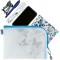 HERMA 20009 Trousse de toilette A5 a  fermeture eclair (26 x 20 cm) petite pochette transparente a  fermeture zip pour produits 