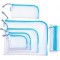HERMA 20009 Trousse de toilette A5 a  fermeture eclair (26 x 20 cm) petite pochette transparente a  fermeture zip pour produits 