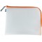 HERMA 20018 Pochette a  documents A4 avec fermeture eclair (36 x 28 cm) grande pochette transparente a  fermeture zip pour docum