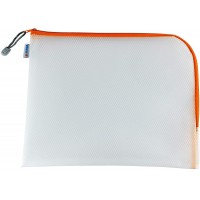 HERMA 20018 Pochette a  documents A4 avec fermeture eclair (36 x 28 cm) grande pochette transparente a  fermeture zip pour docum